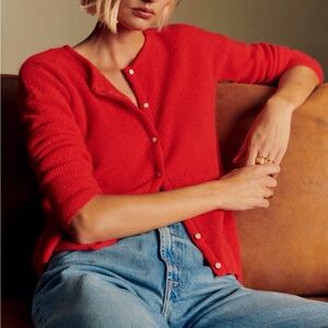 sezane GASPARD CARDIGAN red, medium